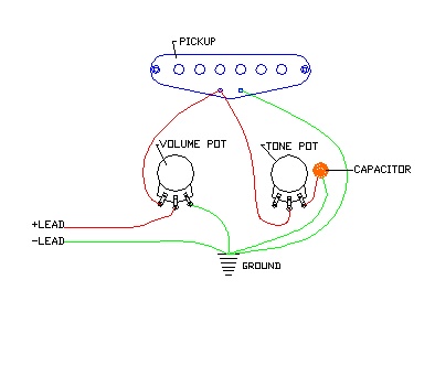 Guitar Wiring Diagram on Capacitor Wiring