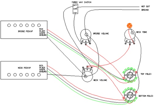 Epiphone Les Paul Wiring Diagram from www.electric-guitar-info.com